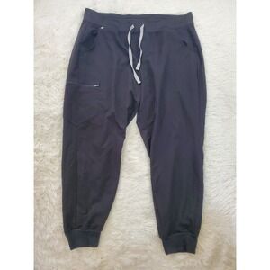 FIGS Scrub Pants Womens XL Black Zamora Joggers Medical Technical W18SW2005